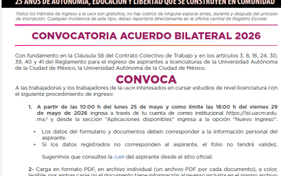 CONVOCATORIA ACUERDO BILATERAL 2026