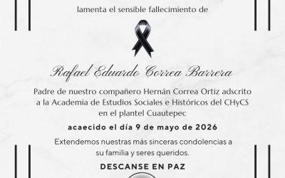 El SUTUACM lamenta el sensible fallecimiento de Rafael Eduardo Correa Barrera padre de nuestro compañero Hernán Correa Ortiz